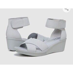 Naturalizer Womens Riviera Gray Wedge Heels Sandals Shoes Sz 11 M New